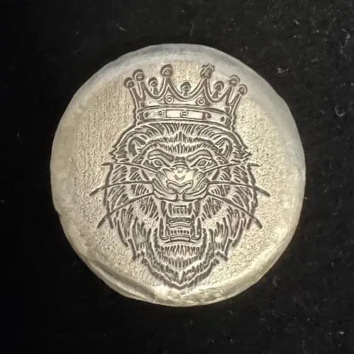 1 OZT "King of Beasts" MK Barz Round .999 Fine Silver - MK BARZ AND BULLION