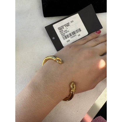 Saint Laurent YSL Sailor Knot Bracelet Brass Metal NWT - Large / gold / Brass