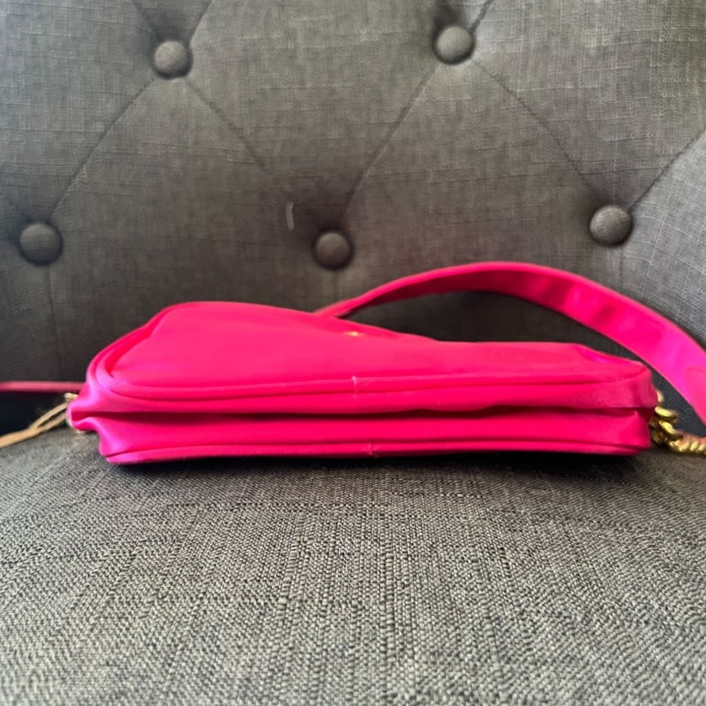 Valentino Garavani Sport Hot Pink Satin Belt Bag - Pink / satin / belt Bag