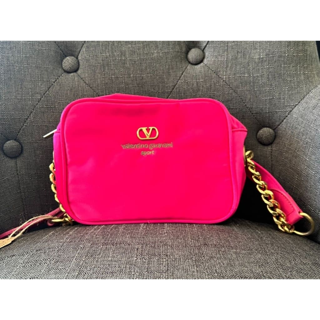 Valentino Garavani Sport Hot Pink Satin Belt Bag - Pink / satin / belt Bag