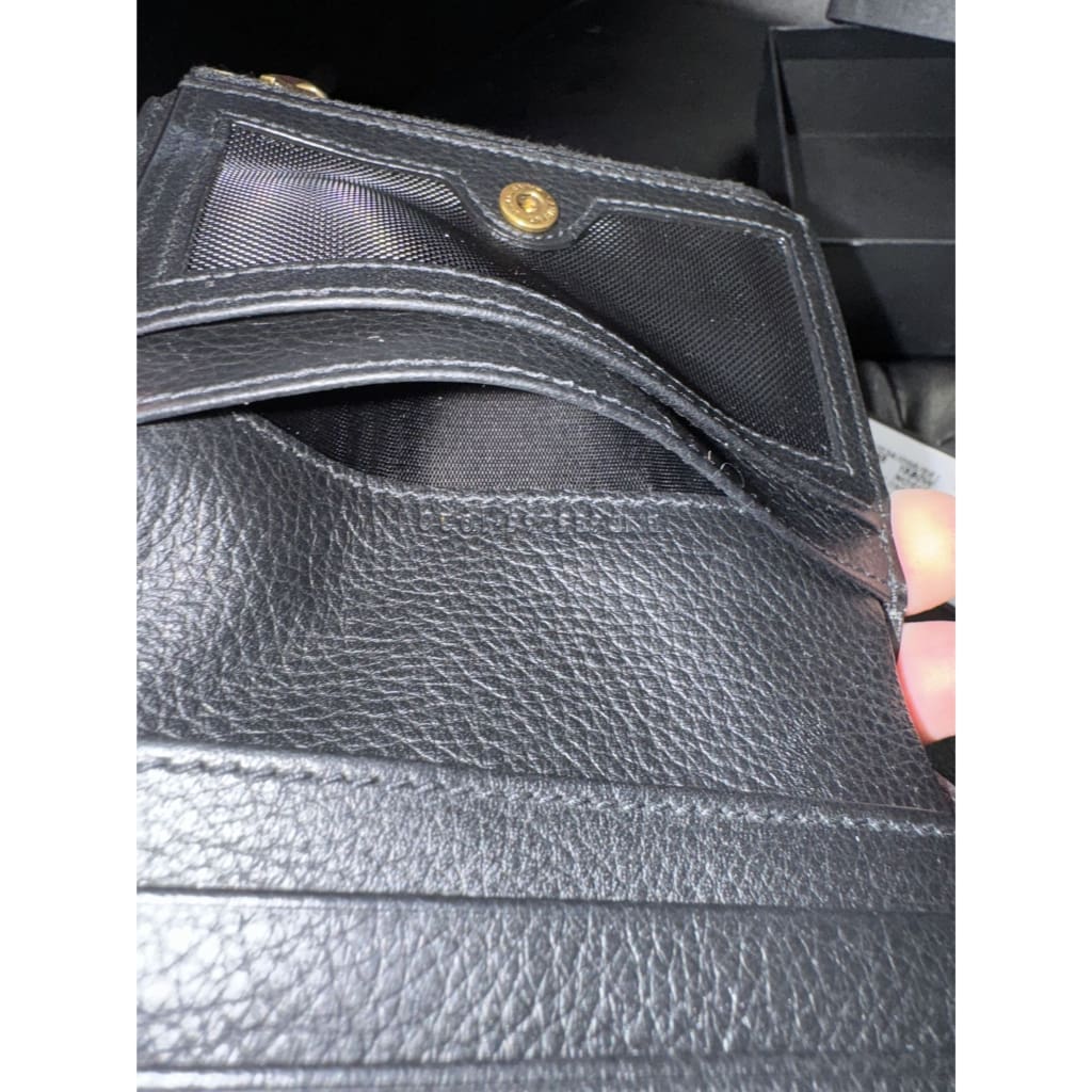 YSL Leather Bifold Wallet NWB - black / leather / bifold