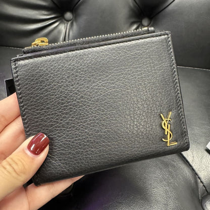 YSL Leather Bifold Wallet NWB - black / leather / bifold