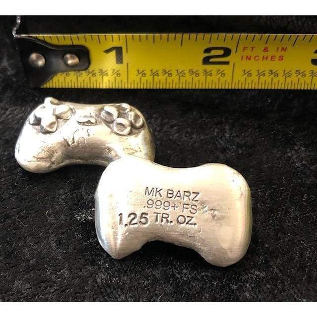 1.25 Oz MK BarZ Lil Classic Game Controller Hand Poured.999 FS
