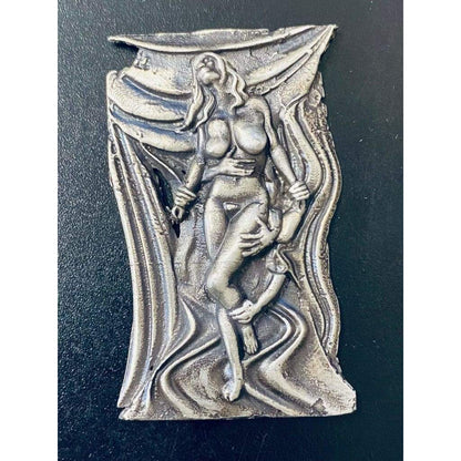 1.5 Oz MK BarZ Desire Sand Cast Art High Relief.999 Fine Silver