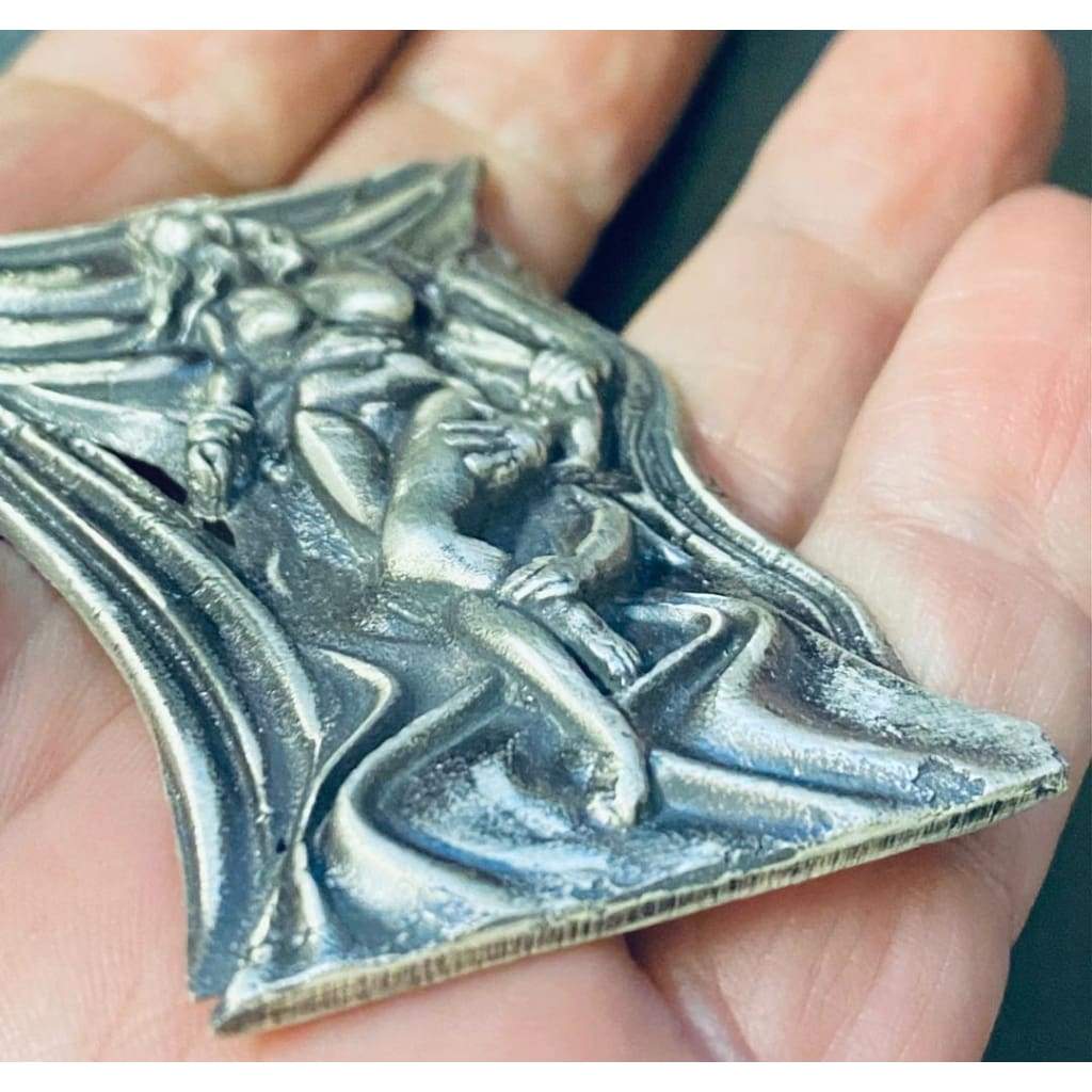 1.5 Oz MK BarZ Desire Sand Cast Art High Relief.999 Fine Silver