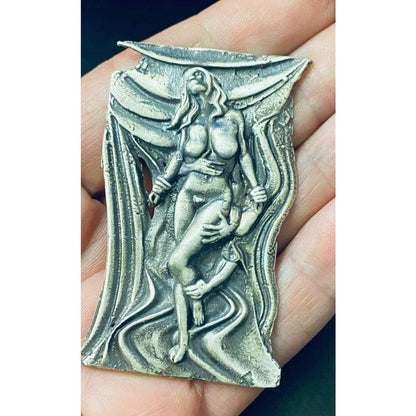 1.5 Oz MK BarZ Desire Sand Cast Art High Relief.999 Fine Silver