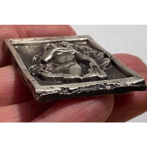 @1.86 Oz MK BarZ "Reapers Embrace"2D Framed Sand Cast Picture by Paul Abrams .999 FS - MK BARZ AND BULLION