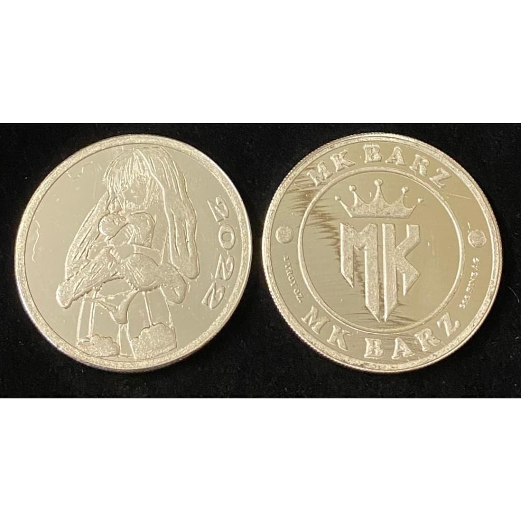 1 Oz MK BarZ Mint Shero Femme Forte“ Coin Stamped Round.999 Fine Silver