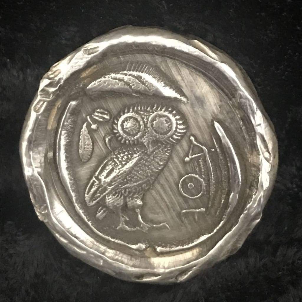 1 Oz MK BarZ Owl of Athena! Replica Ancient Coin.999 FS