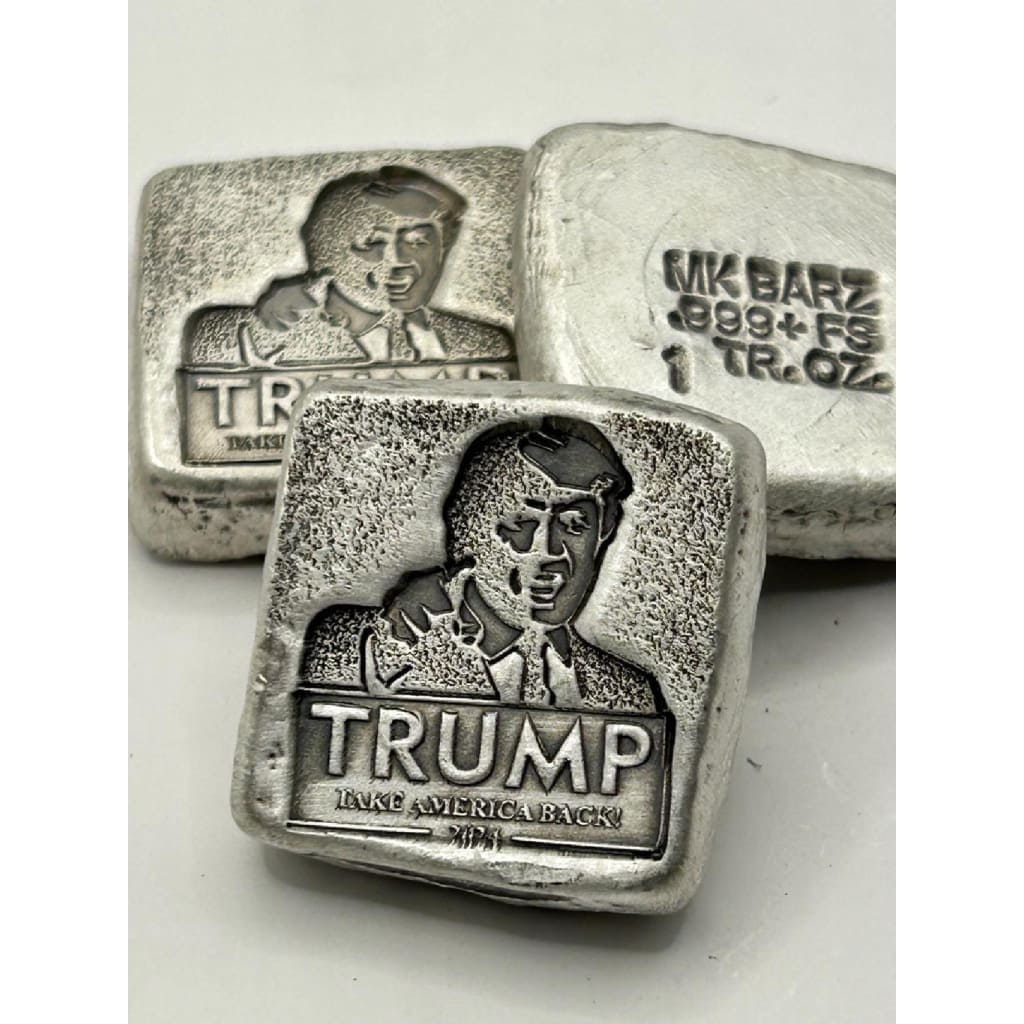 1 Oz MK BarZ Trump 2024 Square.999 FS