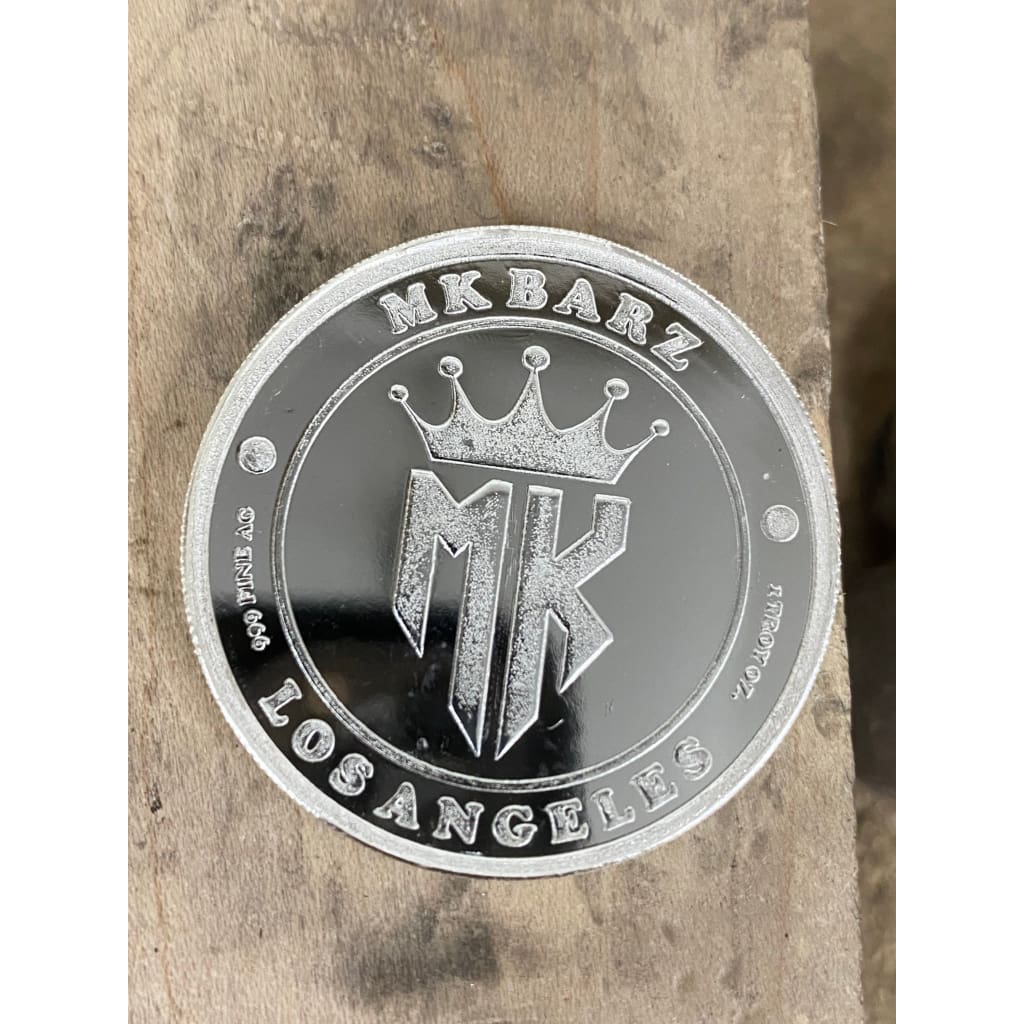 1 Troy ounce 999 fine silver all seeing horoscope pressed round- MK mint