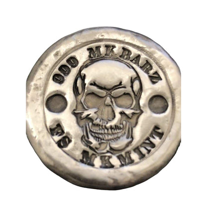 1 Ozt MK BarZ ANGRY SKULL Round.999 FS