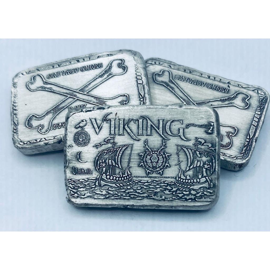 1 Ozt MK BarZ Valhalla Mini Bar Stamped.999 Fine Silver - silver bullion