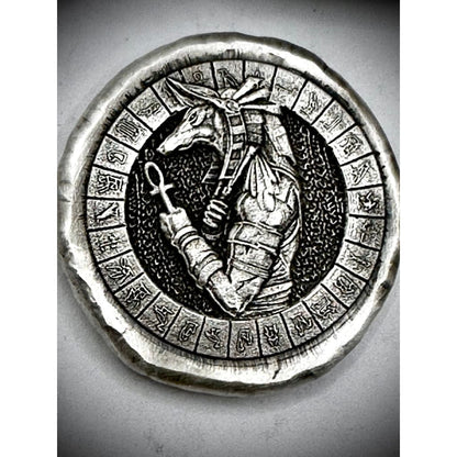 1 Troy ounce Anubis round.999 FS