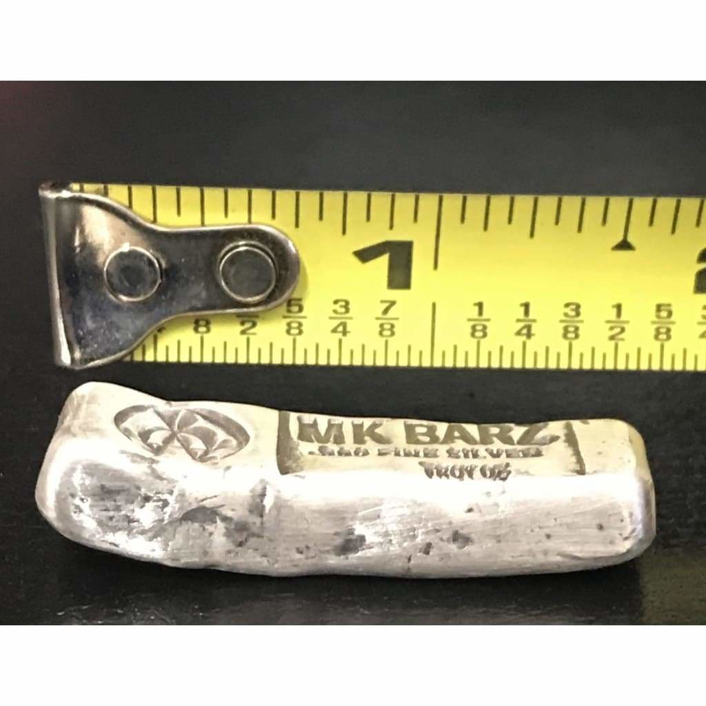 1 Troy Oz. Anarchy Kit Kat Antiqued Patina Stamped.999 Fine Silver