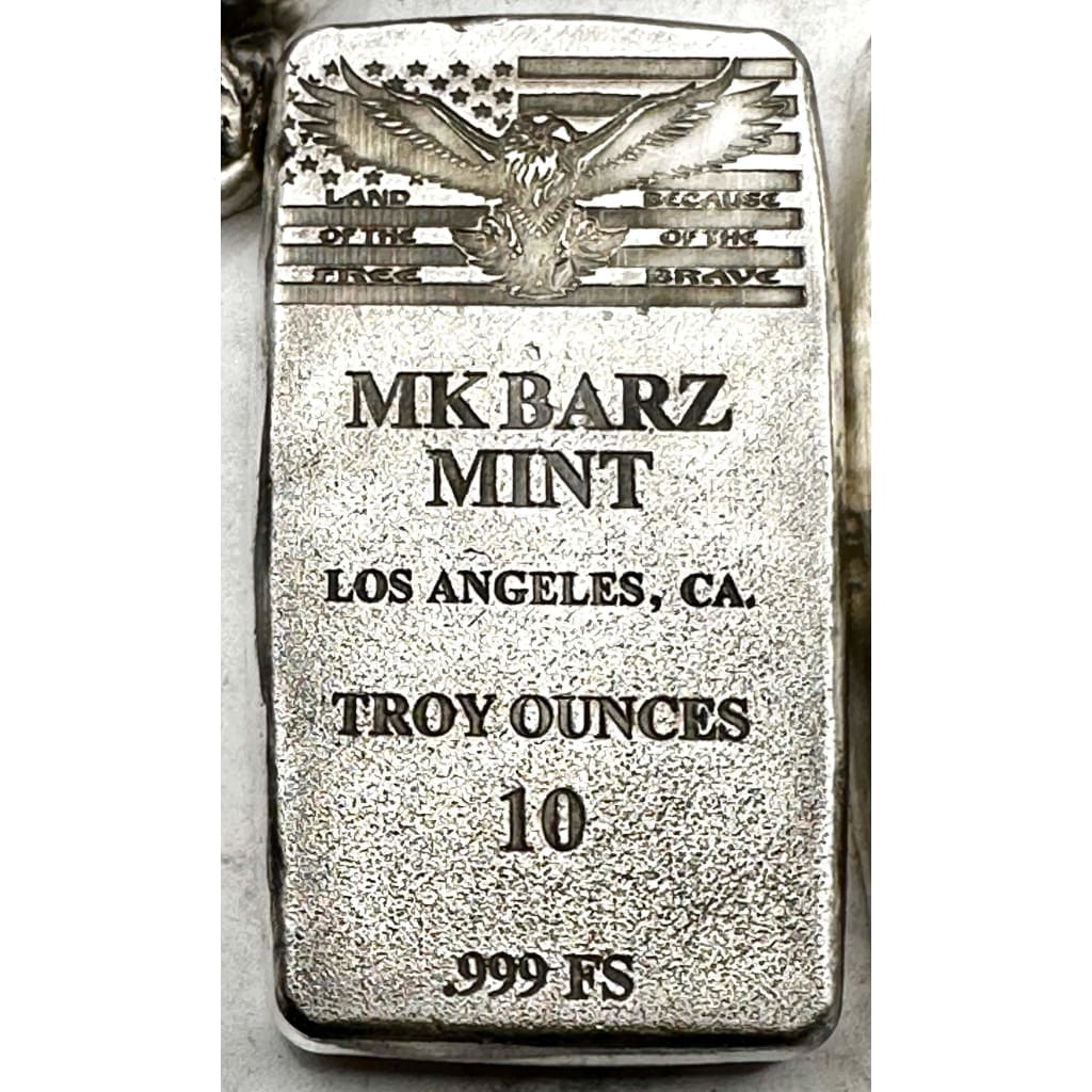 10 Troy ounce.999 FS MK Barz Mint USA EAGLE