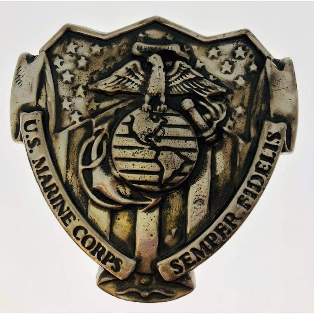 12 Oz MK BarZ U.S. Marines Semper Fi-Medal of Honor Sand Cast LTD.999 FS Bar - silver bullion