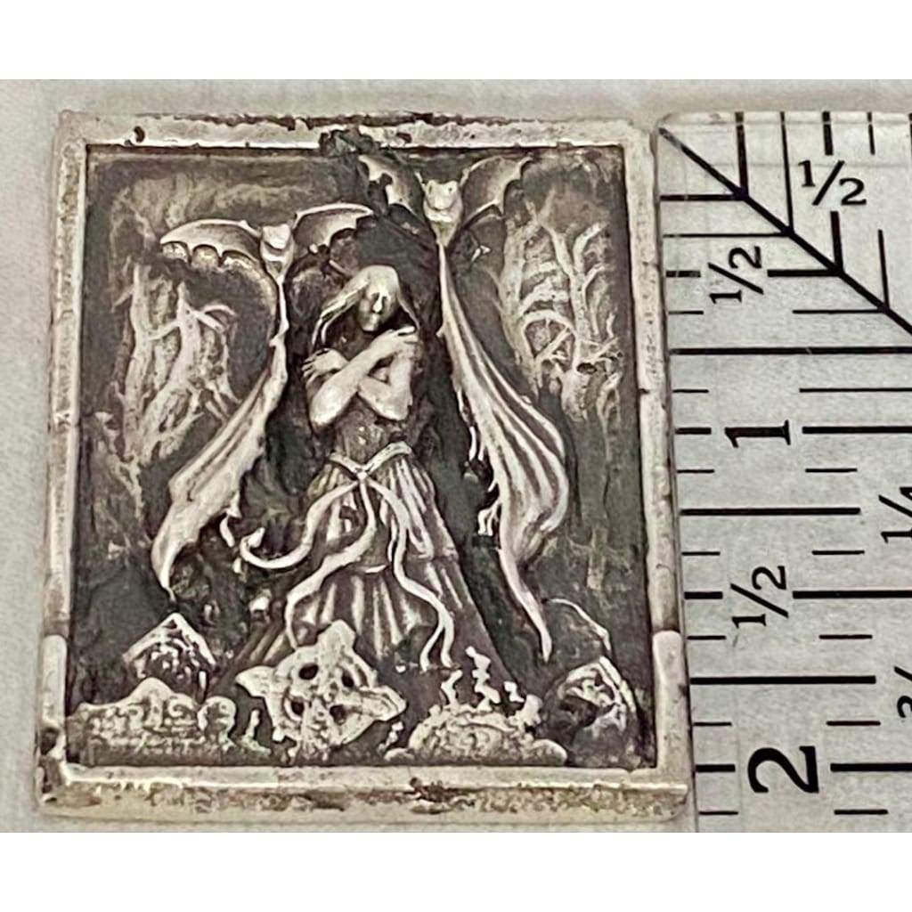 @2.35 Oz MK BarZ Nights Embrace 2D Framed Sand Cast Picture.999 FS by Sarah Richter