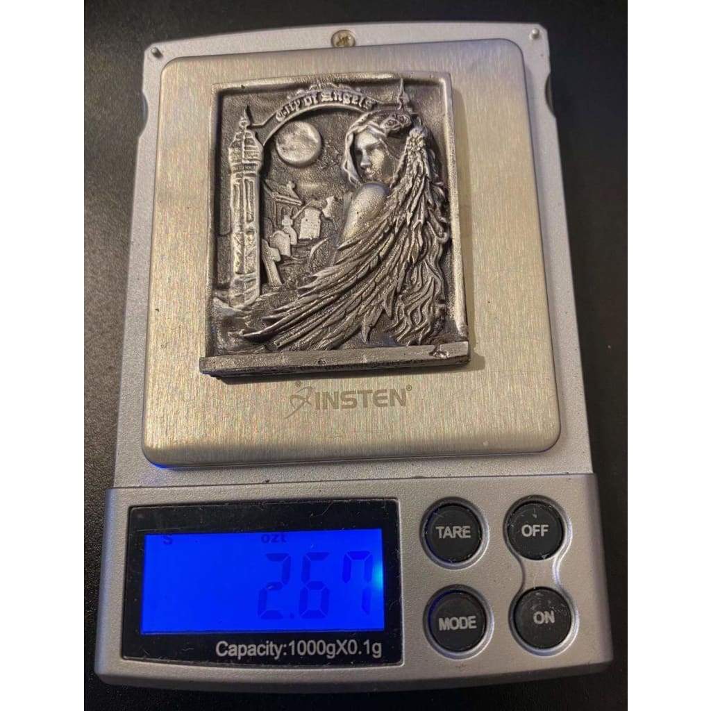 @2.6 Oz MK BarZ City of Angels 2D Framed Sand Cast Picture.999 FS by Anna Marine