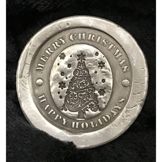 2 Troy Oz .999 Fine Silver "Merry Christmas" Stamped Round Coin - MK BARZ AND BULLION