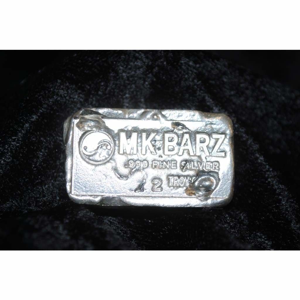 2 Troy Oz. MK BarZ Classic Bar Stamped.999 Fine Silver