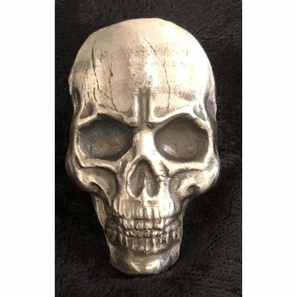 1 Ozt MK BarZ SPDER SKULL TRANGLE .999 FS HAND POURED Lmted 1 Ozt MK BarZ SPDER SKULL TRANGLE .999 FS HAND POURED Lmted