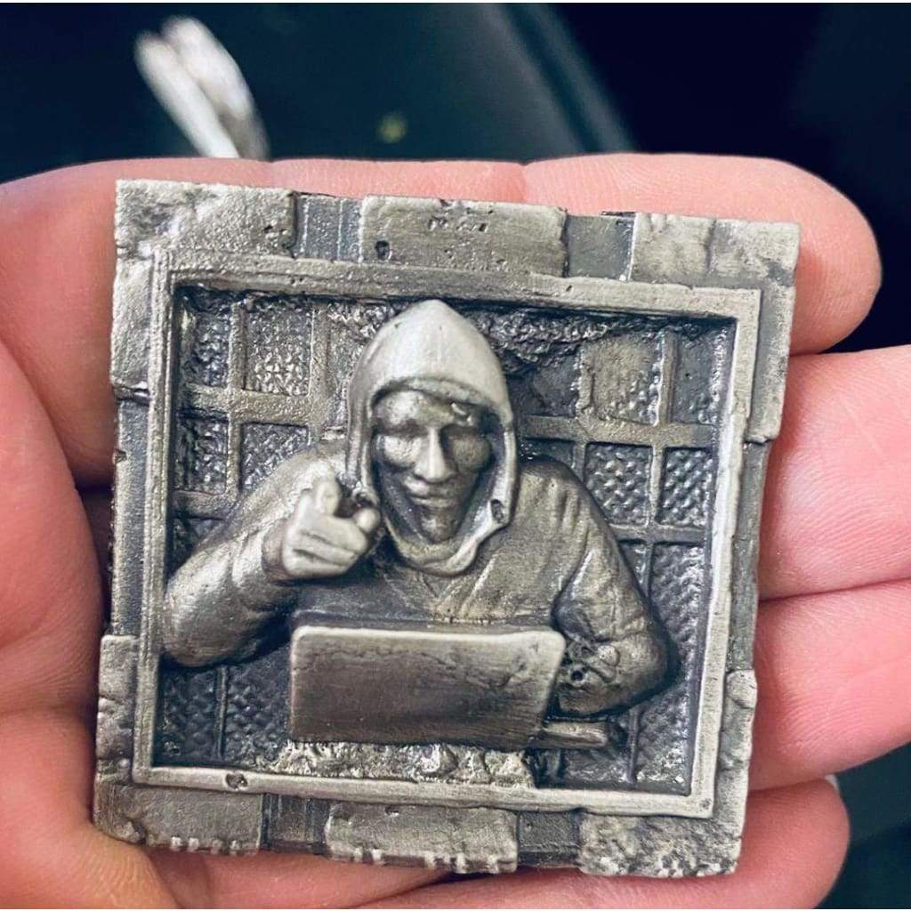 @3.5 Oz MK BarZ Anonymous is Watching 2D Sand Cast Framed Relief.999 FS