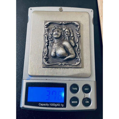 @3.7 Oz MK BarZ The Faces of Marilyn Monroe Tribute Sand Cast 2D Picture Fame.999 FS
