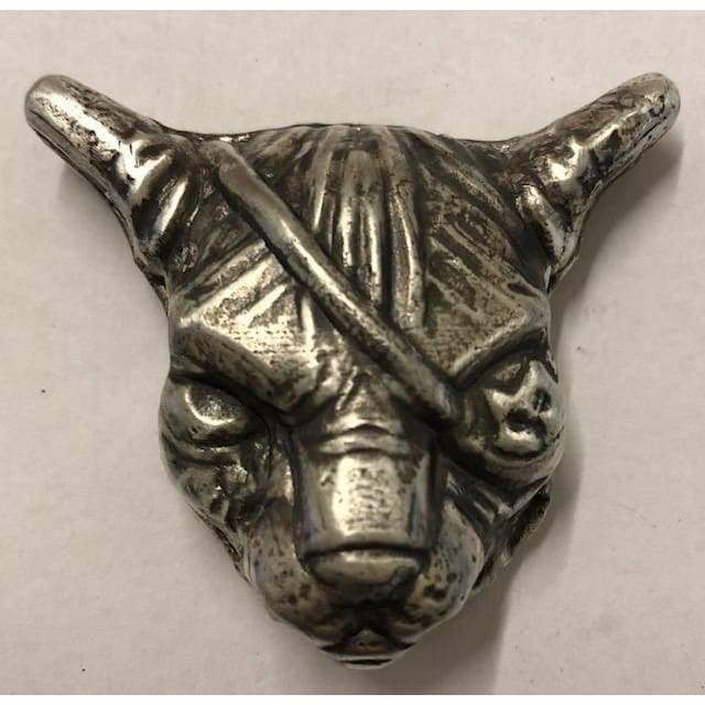 3 oz MK BarZ Pirate Kitty Hand Poured Relief.999 Fine Silver