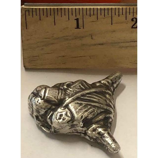 3 oz MK BarZ Pirate Kitty Hand Poured Relief.999 Fine Silver