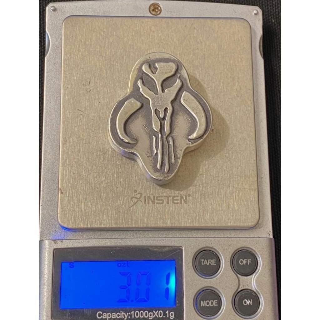 3 Ozt MK BarZ Mandalore Mythosaurs Hand Poured Bar.999 Fine Silver