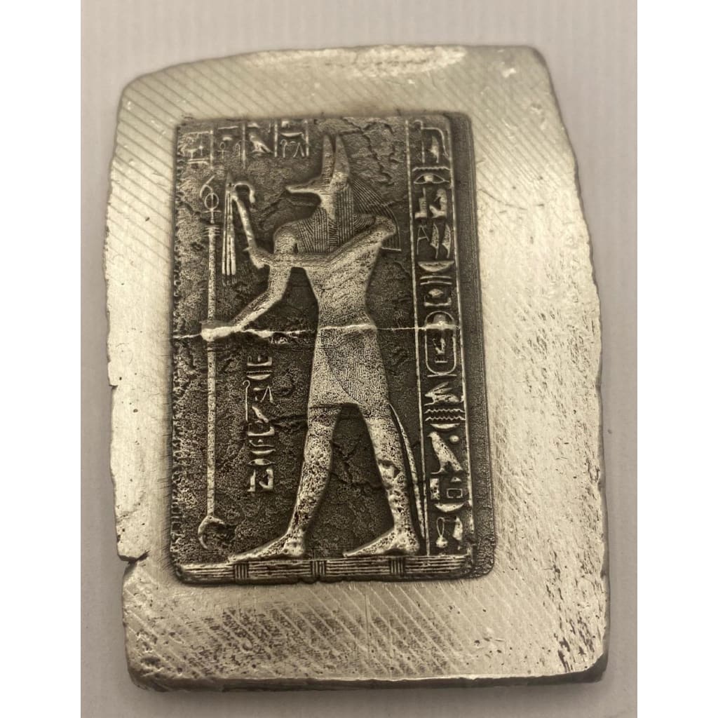 3 Ozt MK BarZ Pharaoh King Wafer Stamped Bar.999 Fine Silver