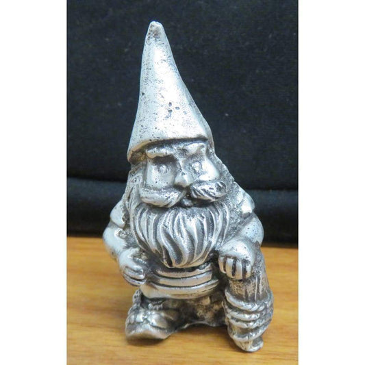 3.3 Troy Oz.999 FS MK BarZ Guardian Gnome 3D Sand Cast Art Statue