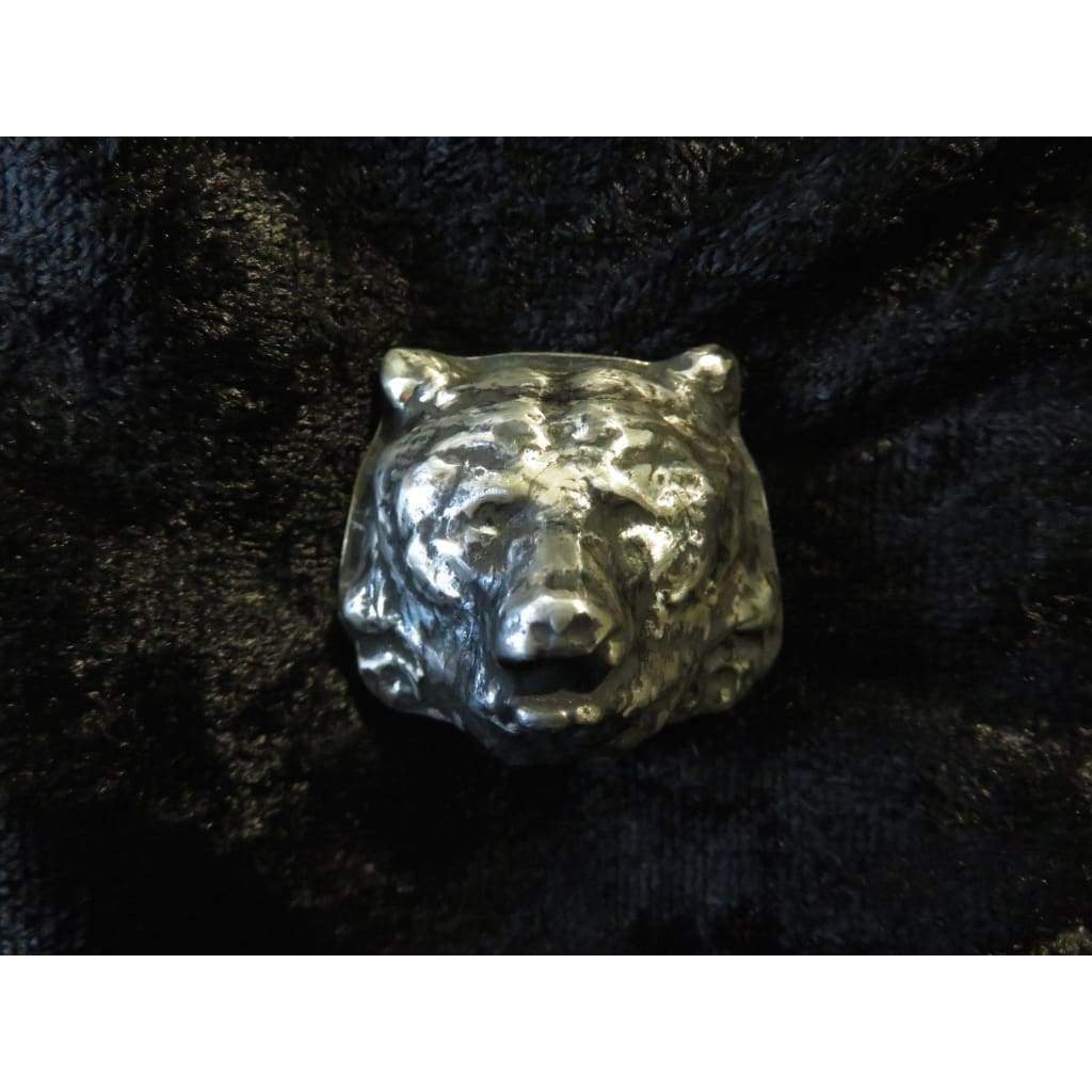 3 Troy Oz. MK BarZ Bear Hand Poured.999 Fine Silver