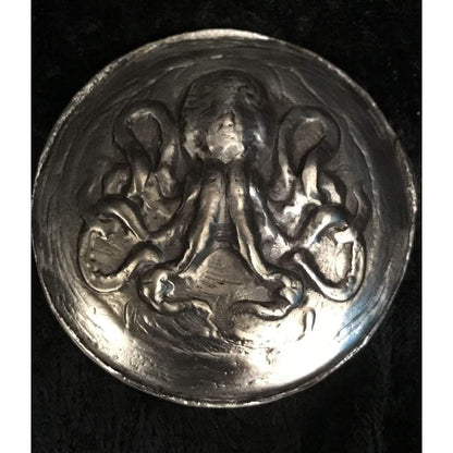 3 Troy Oz MK BarZ Octopus LTD Hand Poured Round.999 Fine Silver