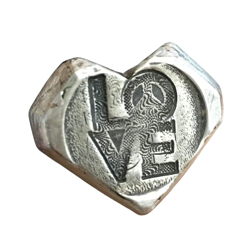4 Oz MK BarZ Love & Peace Diamond Heart Shaped Bar