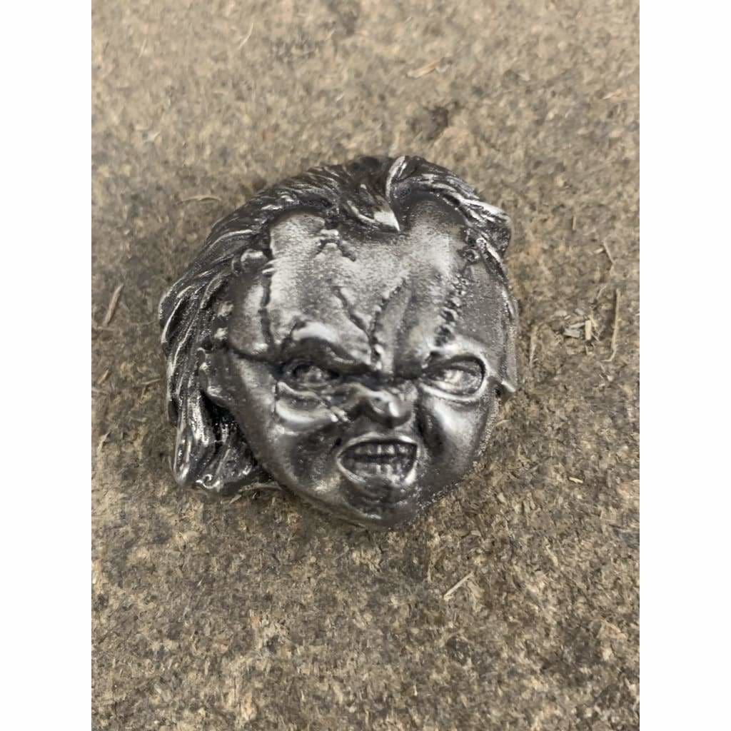 4 Ozt MK BarZ Chucky Face Sand Cast.999 FS - silver bullion