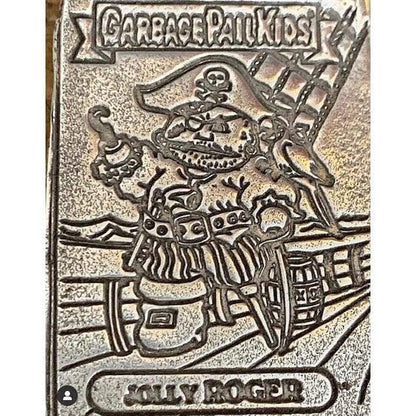 4 Ozt MK BarZ JOLLY ROGER Garbage Pail Kids LTD Bar.999 FS