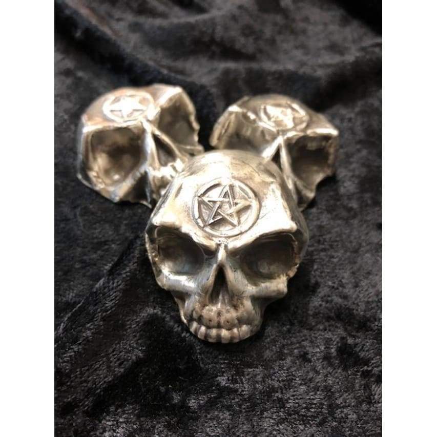4 Ozt MK BarZ Lil Chaos Skull Hand Poured.999 FS
