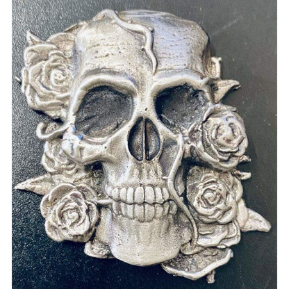 @5.2 Oz MK BarZ Deadly Rose Skull Sand Casted 2D LTD.999 FS