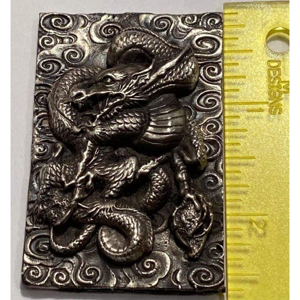 @5.24Oz MK BarZ Dragon’s Nest 2D High Relief Sand Cast Bar.999 Fine Silver