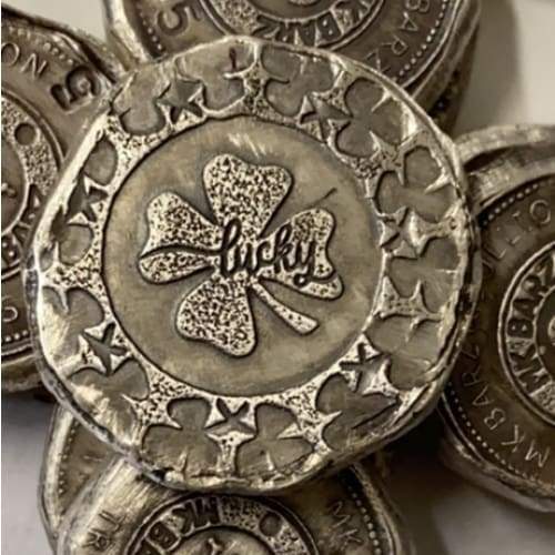 .5 Ozt MK BarZ “Lucky 4 Leaf Clover-Fractional Round Stamped.999 Fine Silver - silver bullion