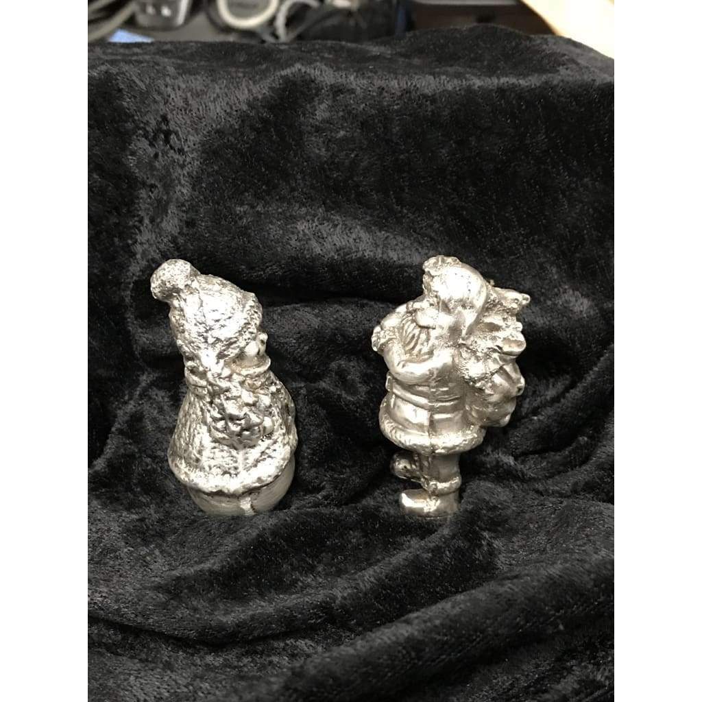 7.5 Troy Oz.999 Fine Silver “Big Snowman” 3D Sand Cast