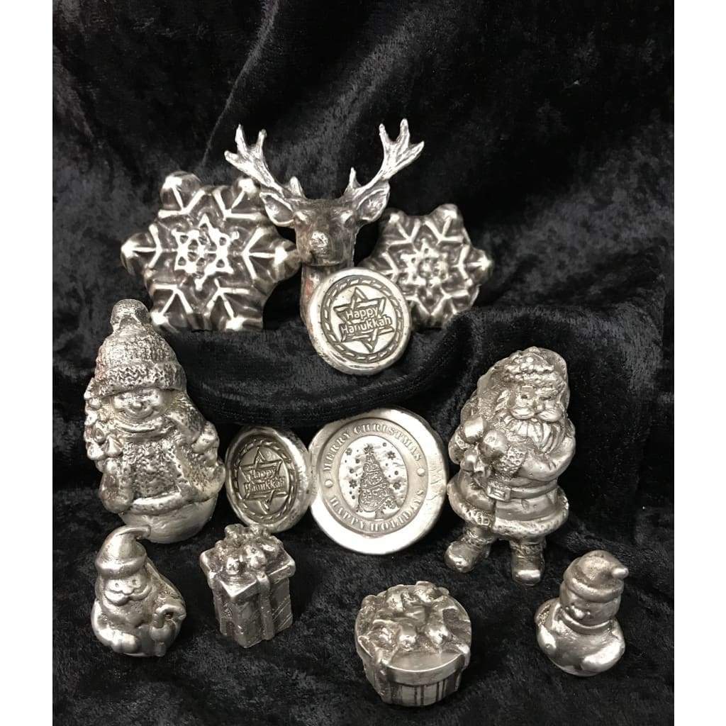 7.5 Troy Oz.999 Fine Silver “Big Snowman” 3D Sand Cast