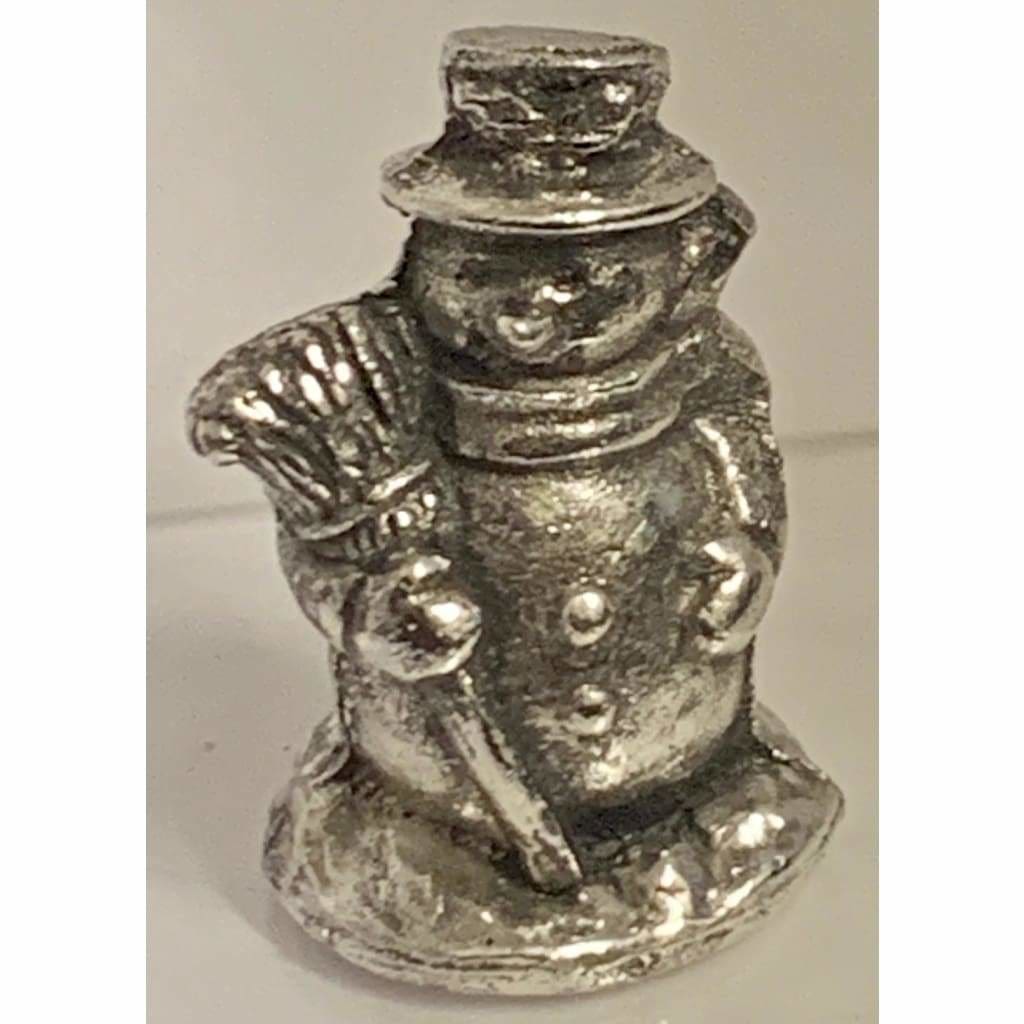 Approx. 2.20 Troy Oz.999 Fine Silver “Lil Snowman” 3D Sand Cast