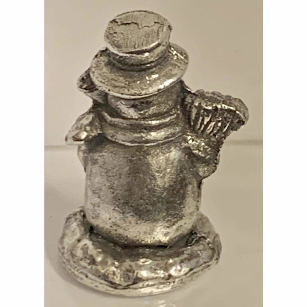 Approx. 2.20 Troy Oz.999 Fine Silver “Lil Snowman” 3D Sand Cast