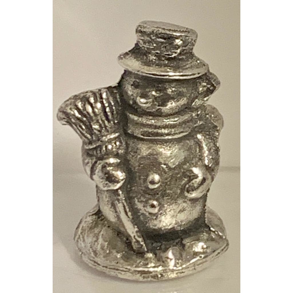 Approx. 2.20 Troy Oz.999 Fine Silver “Lil Snowman” 3D Sand Cast